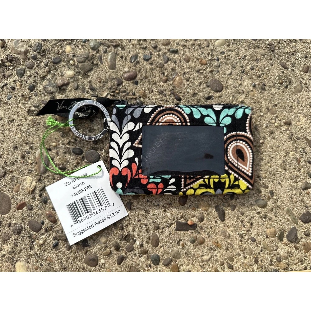 Vera Bradley Zip Id Case‎ Sierra NWT